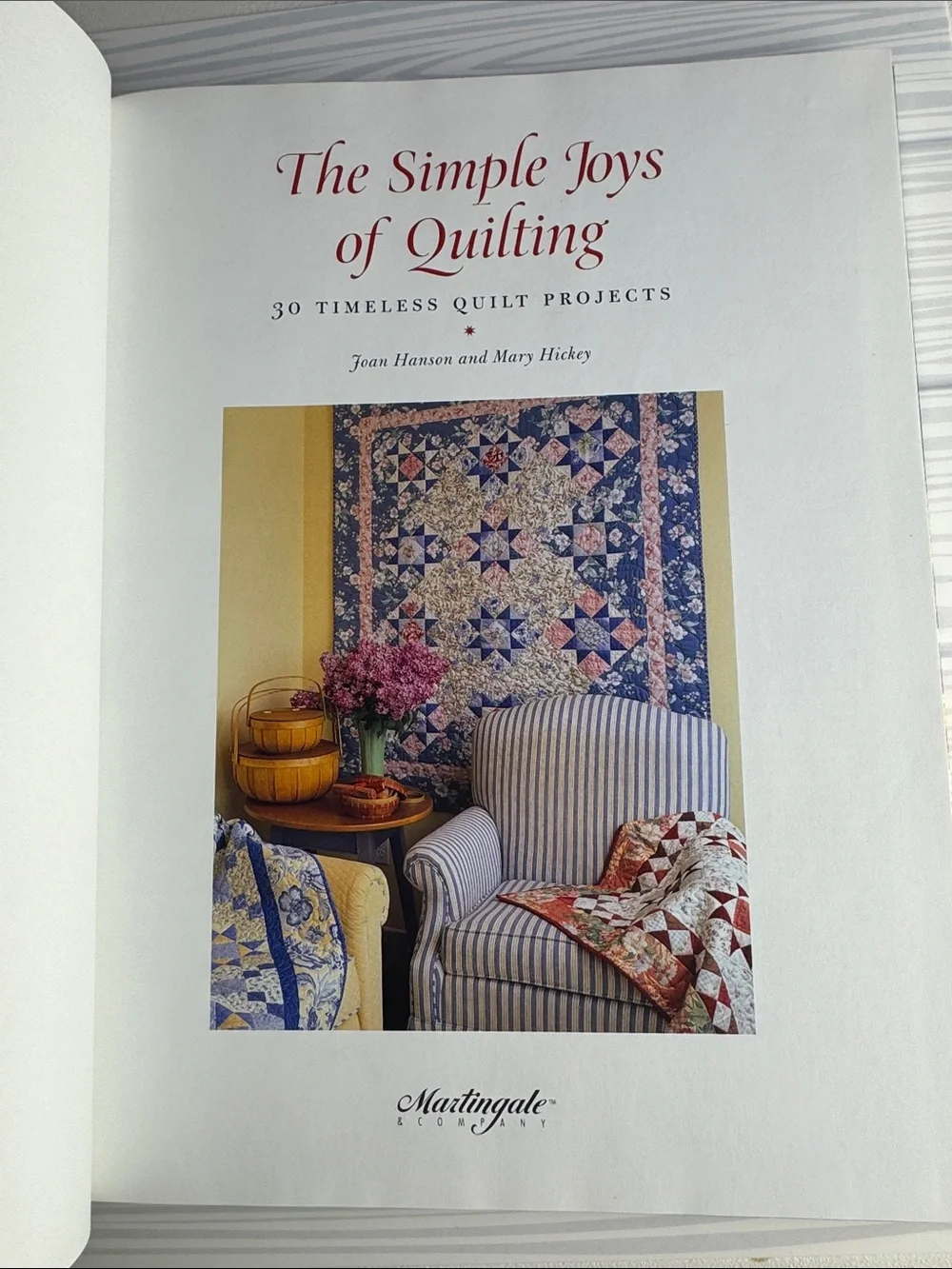 The Simple Joys of Quilting - Blue Cover by Joan Hanson & Mary Hickey